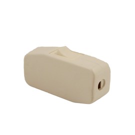 Leviton 5410-W Appliance Switch, Feed Thru Switch Rocker; Single Pole, Single Throw; 3A-125V Ac. White.
