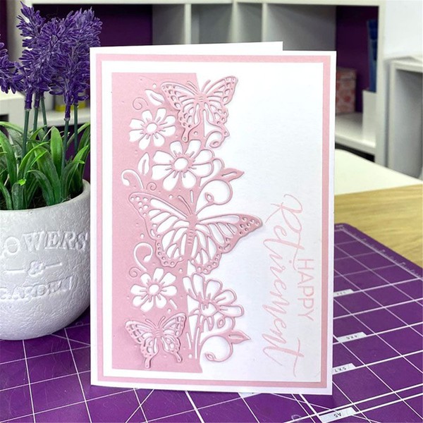 FAWENUCY Scrapbooking Die-Cuts, Edge Border Metal Cutting Dies for Card