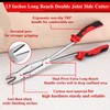 Long Reach XL Dual Pivot Wire Cutting Pliers Double-Joint Side
