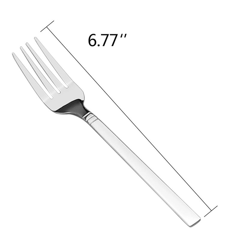 Fiazony Tenedores para postre de, acero inoxidable de, 12 piezas,