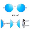 MERRY'S Gothic Steampunk Sunglasses for Women Men Round Lens Metal