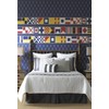 York Wallcoverings Nautical Living Sailing Flags Border, Cream/Beige/Ecru/Marine Blue/Red/Yellow