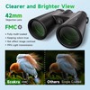12x42 HD Binoculars for Adults, Super Bright High Power Binoculars