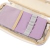Large Pen Bag Simple Style Canvas Mesh Pockets Pen Slots