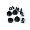 Rotary Knob Set Knob Switch Toggle Set 4 Pieces Black
