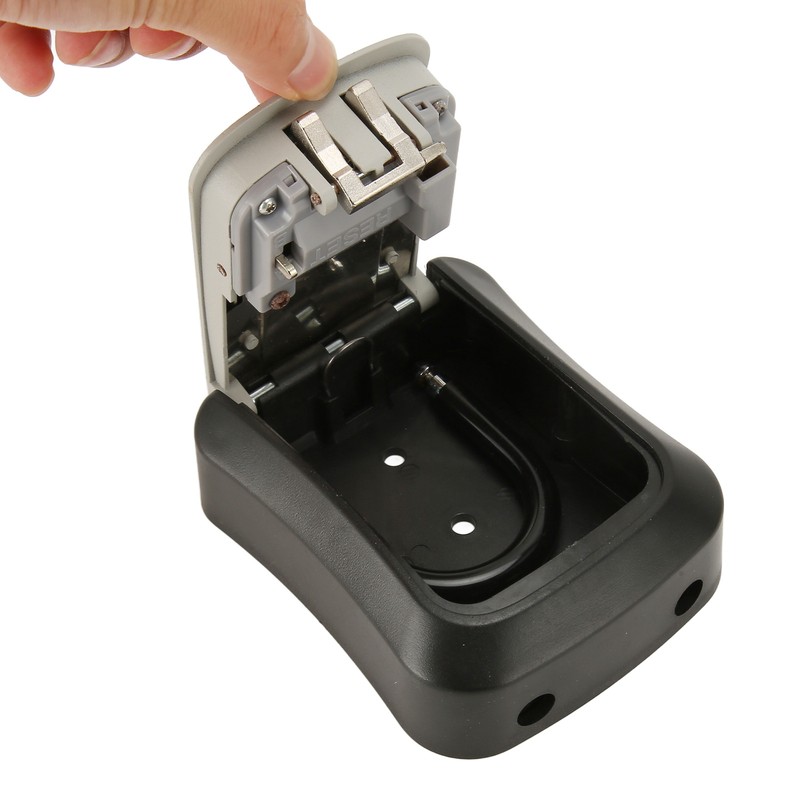 Wall Mounted Key Lock Box Resettable Code Safe Portable Combination