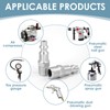 4 x Compressed Air Quick Couplings, 1/4 Inch NPT Male