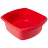 Addis 508067 Rectangular Washing Up Bowl, Roasted Red, 9.5 Litre