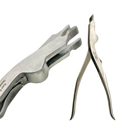 9in (22.9cm) Cast Spreader, 3-Prong Serrated Jaws, Spring-Action Cast Removing Tool Pliers | German Stainless Steel