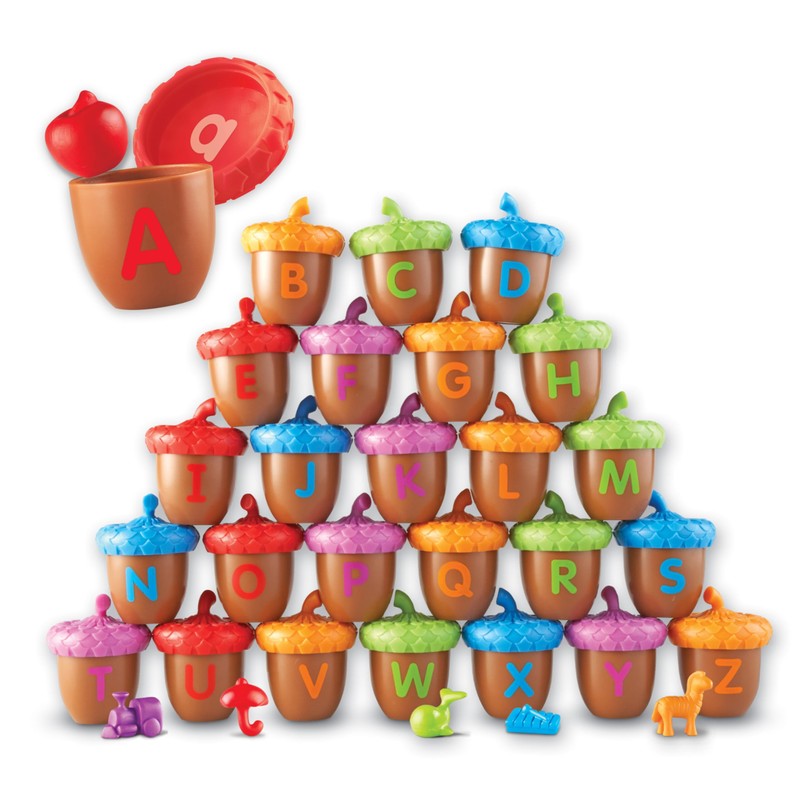 Learning Resources Alphabet Acorns Activity Set - ABC Puzzle, Preschool