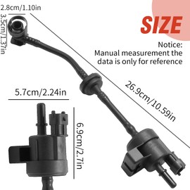 Hoypeyfiy 55566386 Canister Purge Valve, Replacement for Vauxhall Astra J 2009-2016, Replacement for Vauxhall Corsa D 2006-2014, Replaces 55593647