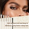 Eye Makeup Brush Set, 6Pcs All-in-One Eyeshadow & Eyeliner Brushes