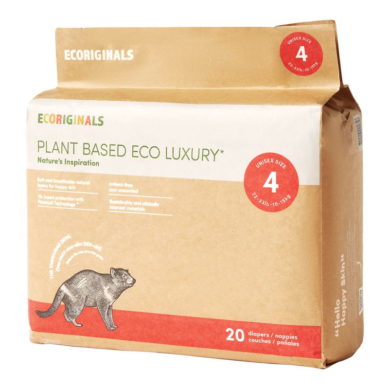 Ecoriginals Eco Nappies - Toddler, 20 Pack - Size 4