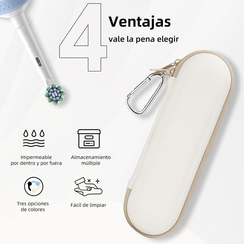Estuche Portátil para Cepillos de Dientes, Material EVA Resistente al