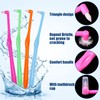 8Pcs Soft End Tuft Toothbrush Orthodontic Tapered Brush Detail Cleaning