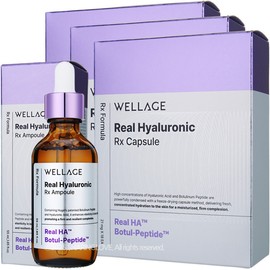 Wellage Real Hyaluronic RX Capsules 3 Boxes (21mg X 54EA) + Ampoule 55ml / 웰라쥬 리얼 히알루로닉 알엑스 캡슐 3박스 (21mg X 54EA) + 앰플 55ml