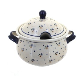 Blue Rose Polish Pottery Country Meadow Soup Tureen