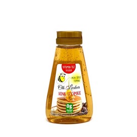 Oh! Delicious Sugar-Free Syrup with Honey Flavour, Vitamin B12, 265g, Fat-Free, Saline-Free, Vegan