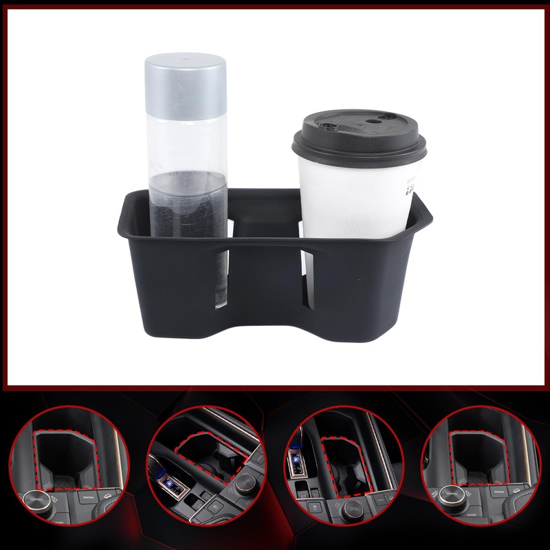 Car Cup Holder Organizer Box Compatible with Toyota Grand Highlander