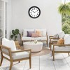 Caysie 12 Inch Sealed Indoor Outdoor Clock Waterproof, Silent Battery