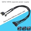 XMSJSIY SATA to 3 Pin 4 Pin PWM Fan Adapter