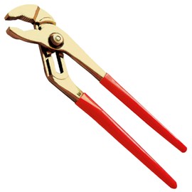 WEDO Groove Joint Pliers,Tongue-and-Groove Pliers,Non-sparking Slip-Joint Pliers,Spark-free Safety Slip Joint Pliers,Aluminum Bronze,10",250mm,Max jaw opening 45mm,DIN Standard, BAM & FM Certificate