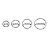 DEVPSISR 8pcs Trigger Spring O Rings Round,Metal Keychain Ring Round