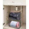 2 Pack Stackable Extra Large Trash Bag Holder Under Sink,