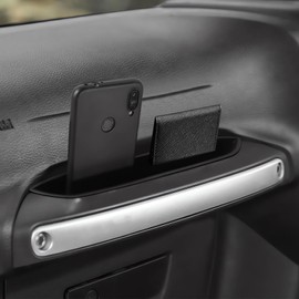 Bandeja de almacenamiento organizadora de asa de agarre de pasajeros para interiores compatible con modelos de 2/4 puertas Jeep Wrangler JK/JKU 2011-2018
