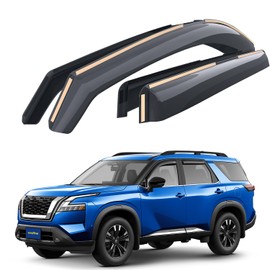 Goodyear Shatterproof in-Channel Window Deflectors for Nissan Pathfinder 2022-2026, Rain Guards, Window Visors for Cars, Vent Deflector, Car Accessories, 4 pcs - GY008188