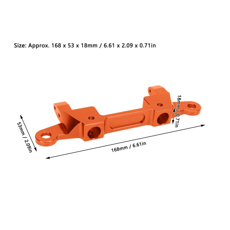 Rear Bumper Bracket Aluminum Alloy Bumpers Mount RC Accessories for
