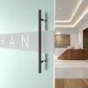 LVYIHAN Matte Black Round Barn Door Handles 12"/24"/36"/48"/59'', Pull Push