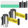 PATIKIL 2Pcs Fixed Wall Mount Retractable Belt Barrier, 9.84 Feet