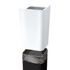 Asvel 621291 Trash Can, Without Lid, White, 8.0 x 8.0