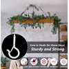 LushPatio Hooks for Hanging String Lights - Ceiling Wall Screw