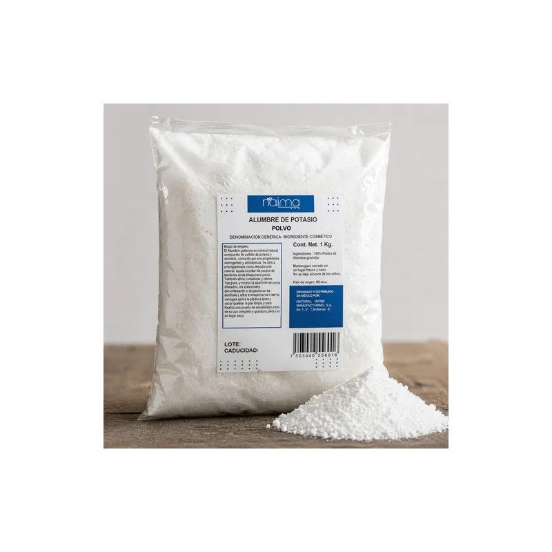 Piedra Alumbre Natural Polvo 3kg