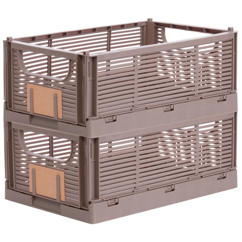 Brandsseller Foldable Folding Box, M, Sturdy Shopping Basket, Stackable Transport