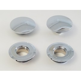 Big Dog Motorcycles OEM Gas Cap Set - Split Tank Models (1999-2005)