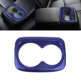 x xotic tech Interior Rear Seat Water Cup Holder Panel Frame Cover Trim, Sporty Blue, Compatible with Honda Civic 10th Gen 2016-2021 11th Gen 2022-up