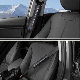 Garegce 2PCS Car Seat Belt Covers Universal Fit, Carbon Fiber and Microfiber Leather Shoulder Strap, Breathable Neck and Shoulder Protect for Men & Women – Fits All Cars