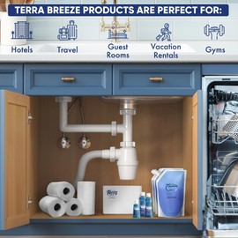 Terra Breeze Dish Soap Refill Bag | Non-Toxic, Gentle on Skin | Eco-Friendly Dishwashing Solution for Home Kitchens, Restaurants, and Vacation Rentals | 1 Liter Refill For Small Dispensers