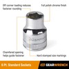 GEARWRENCH 3/8" Drive 6 Point Standard Metric Socket 19mm, 6