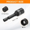 HARFINGTON Magnetic Nut Driver 8mm Hex Drive Socket S2 Tool