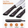 Naitesen 3PCS Serrated Bread Knife and Butter Knife Set