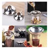 Funnel Stainless Steel 2 Pieces Jam Funnel Wide Mouth Preserving