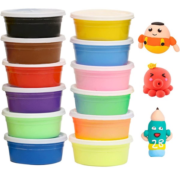 OFKPO 12 Colours Children's Dough, DIY Creative Dough, Jumping Clay