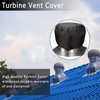 2 Pack Turbine Roof Vent Cover House, Black Roof Turbine
