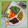 Ibambo Bamboo Disposable Paper Plates - Compostable Plate, PFAS Free