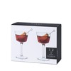 Viski Nick and Nora Glasses, Stemmed Drinkware, Premium Crystal Cocktail