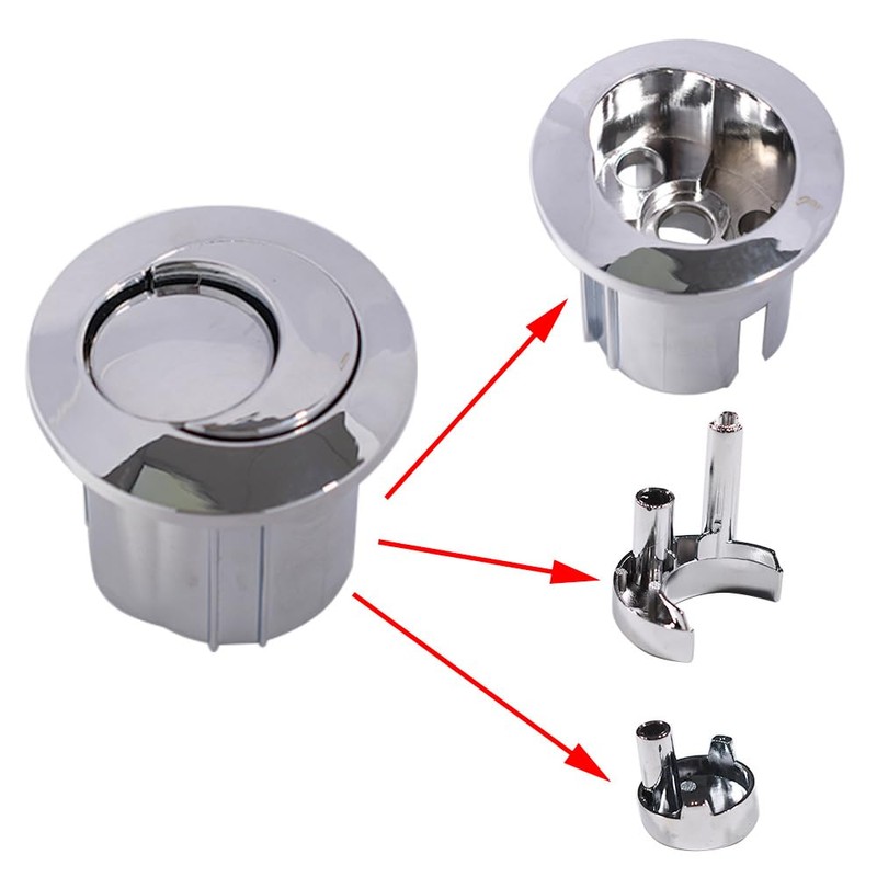 CANJPTON Compatible with Cistern D2D Toilet Push Button Double Flush